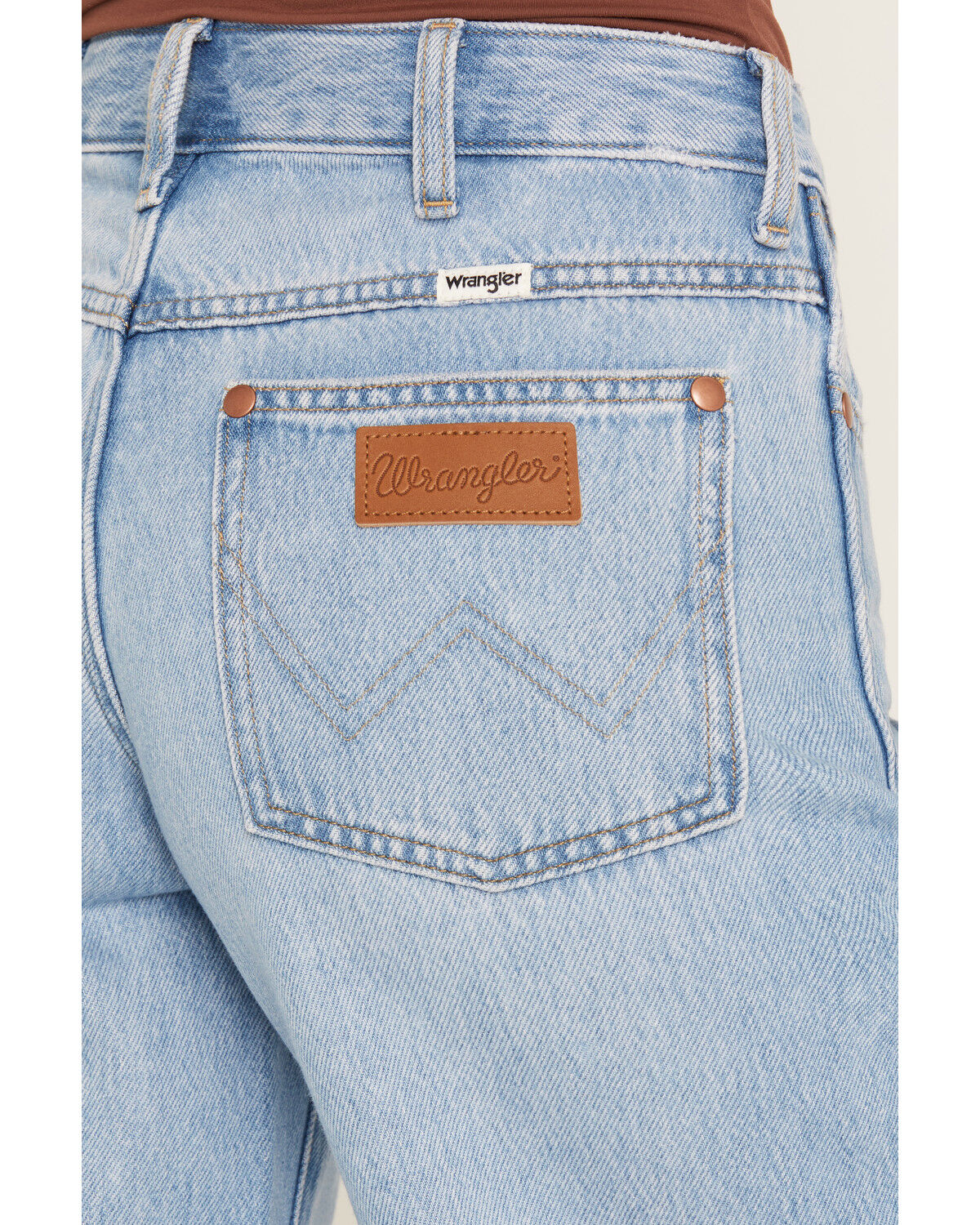 Image #4 - Wrangler Women's High Rise Light Wash Ultra Soft Worldwide Wide Denim Jeans, Multi, hi-res