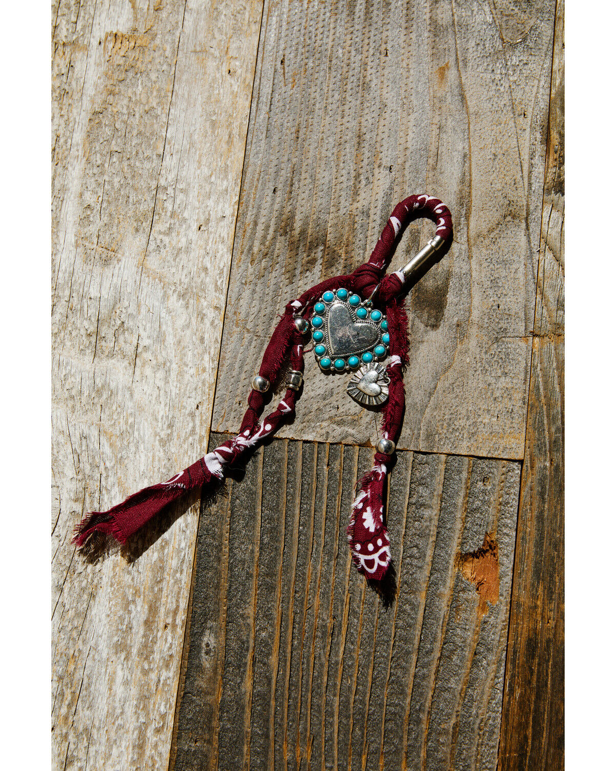 Image #2 - Shyanne Bandana Heart Bag Charm, Red, hi-res