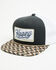 Image #1 - Hooey Men's Boot Barn Exclusive Southwestern Ball Cap, Black/white, hi-res