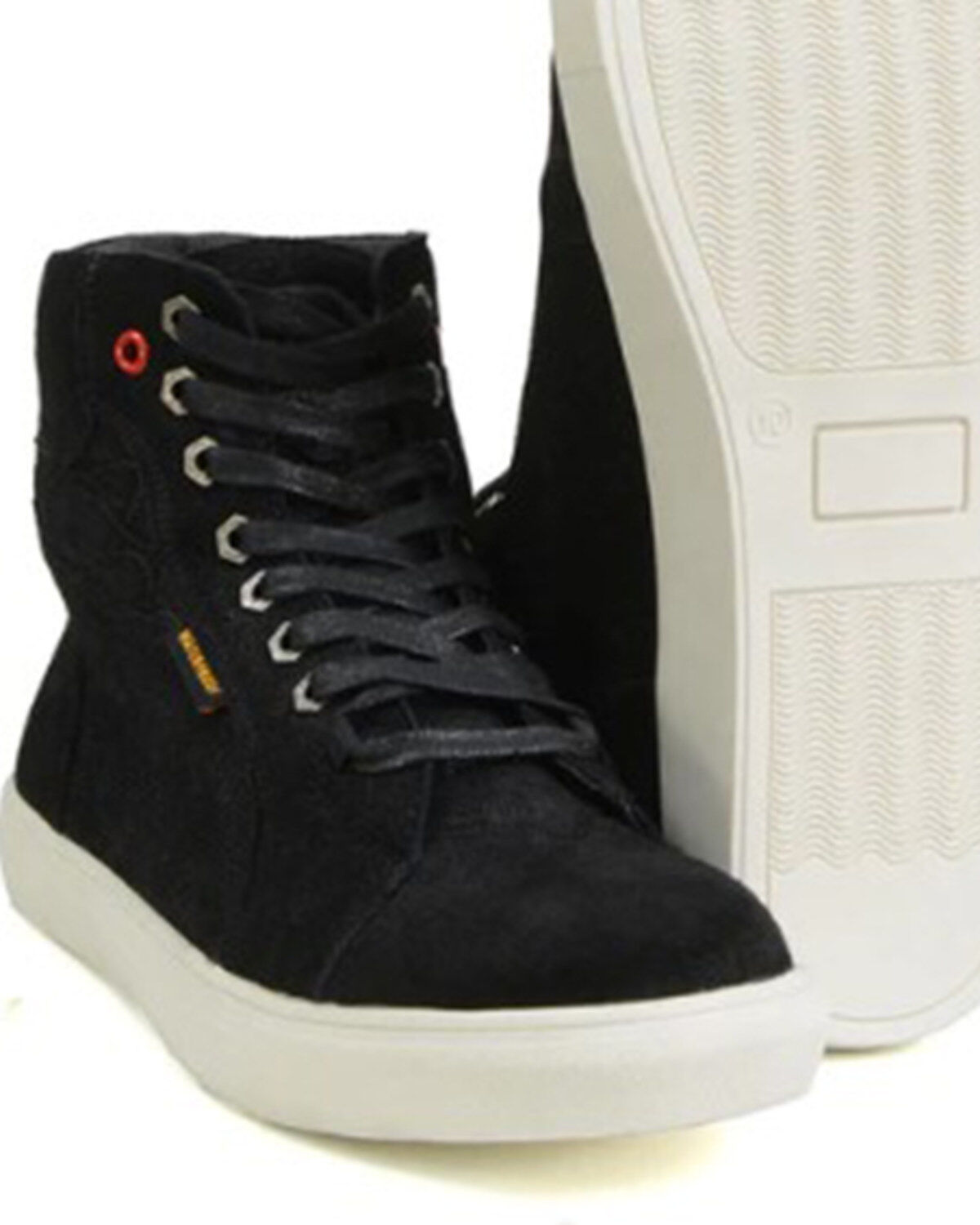 Image #3 - Milwaukee Leather Men's Vintage High-Top Reinforced Street Riding Waterproof Shoes - Round Toe, Black, hi-res
