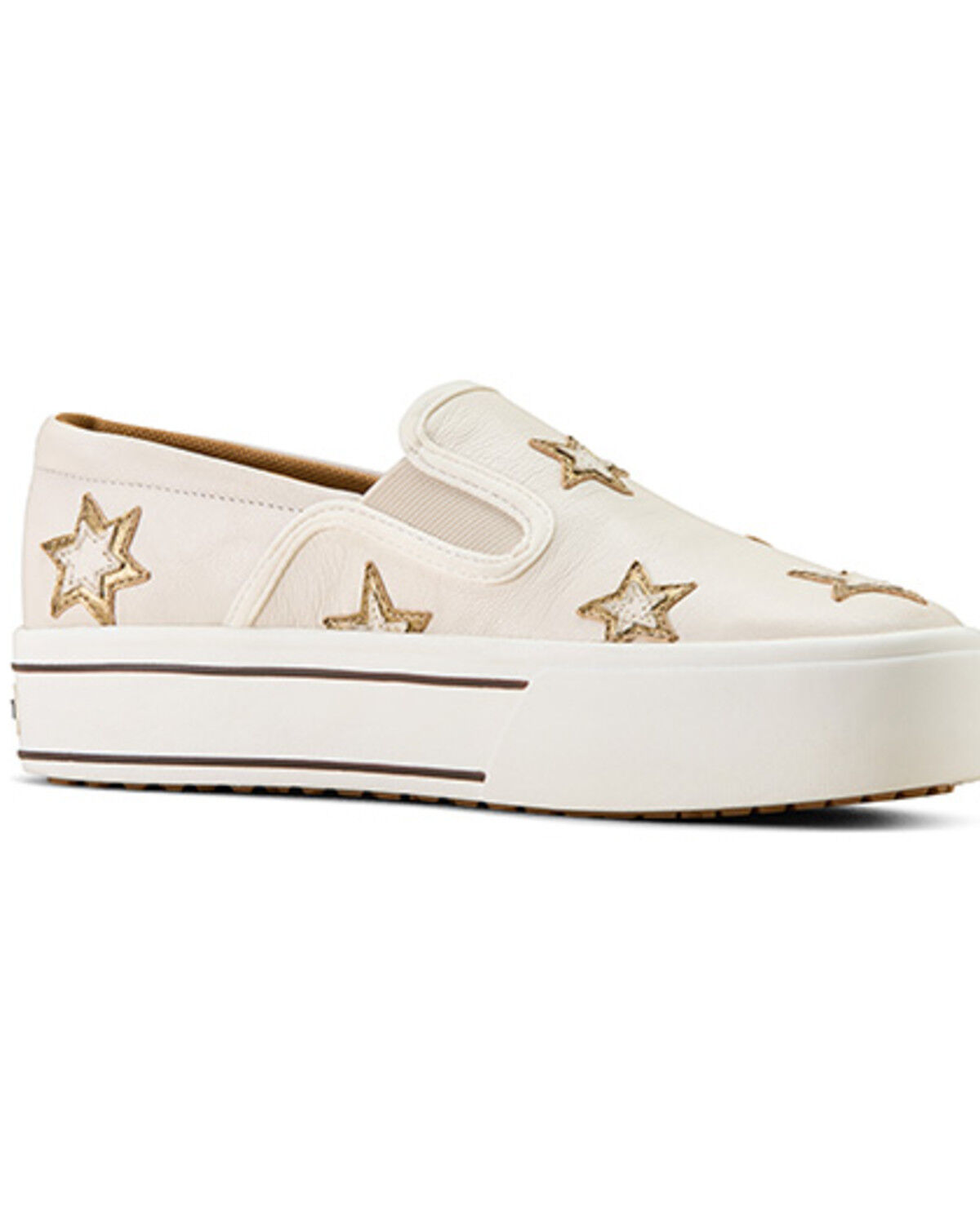 Ariat Women's Skylar Star Slip-On Casual Shoes, Ivory, hi-res