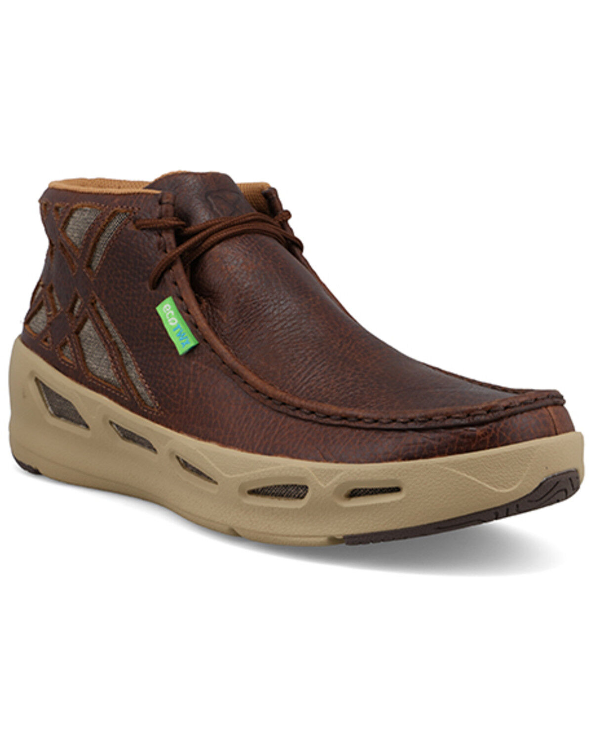 Twisted X Men's Peek-A-Boo Matrix Collection&trade; Casual Shoes - Moc Toe, Brown, hi-res