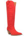 Image #1 - Dingo Women's Thunder Road Tall Western Boots - Snip Toe, Red, hi-res
