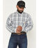 Image #1 - Carhartt Men's FR Plaid Print Long Sleeve Button-Down Work Shirt, Grey, hi-res