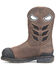 Image #3 - Phantom Rider Men's 11" Crater Waterproof Internal MetGuard Wellington Work Boots - Composite Toe, Brown, hi-res