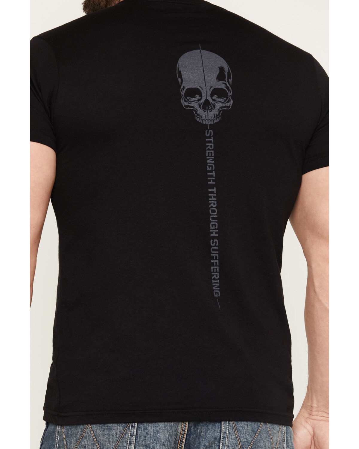 Image #4 - Grunt Style Men's Strength Through Suffering Short Sleeve Graphic T-Shirt, Black, hi-res