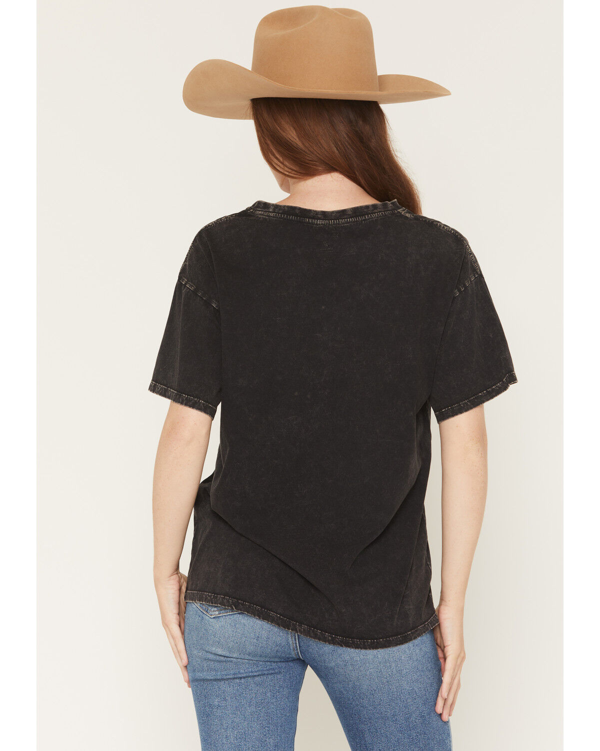 Image #4 - Rock & Roll Denim Women's Cowgirl Steerhead Short Sleeve Graphic Tee, Black, hi-res