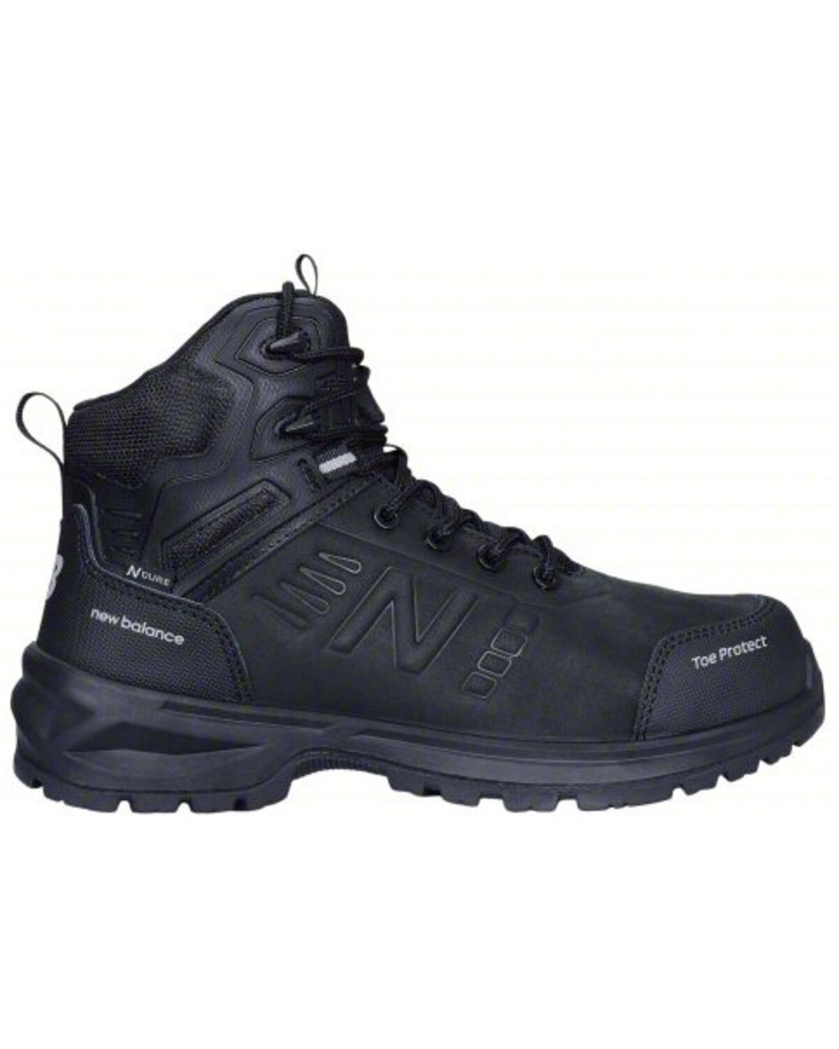Image #1 - New Balance Men's Calibre Work Boots - Composite Toe, Black/grey, hi-res