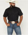 Image #1 - Cody James Men's Basic Solid Short Sleeve Button-Down Stretch Western Shirt - Big, Black, hi-res