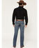 Image #3 - Rock & Roll Denim Men's Pistol Dark Wash Straight Stretch Denim Jeans, Dark Wash, hi-res