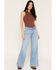Image #1 - Wrangler Women's High Rise Light Wash Ultra Soft Worldwide Wide Denim Jeans, Multi, hi-res