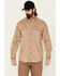 Image #1 - Ariat Men's FR Solid VentTEK Long Sleeve Work Shirt - Big, Beige, hi-res