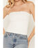 Image #5 - Cleo + Wolf Women's Lace Strapless Shirt, Ivory, hi-res