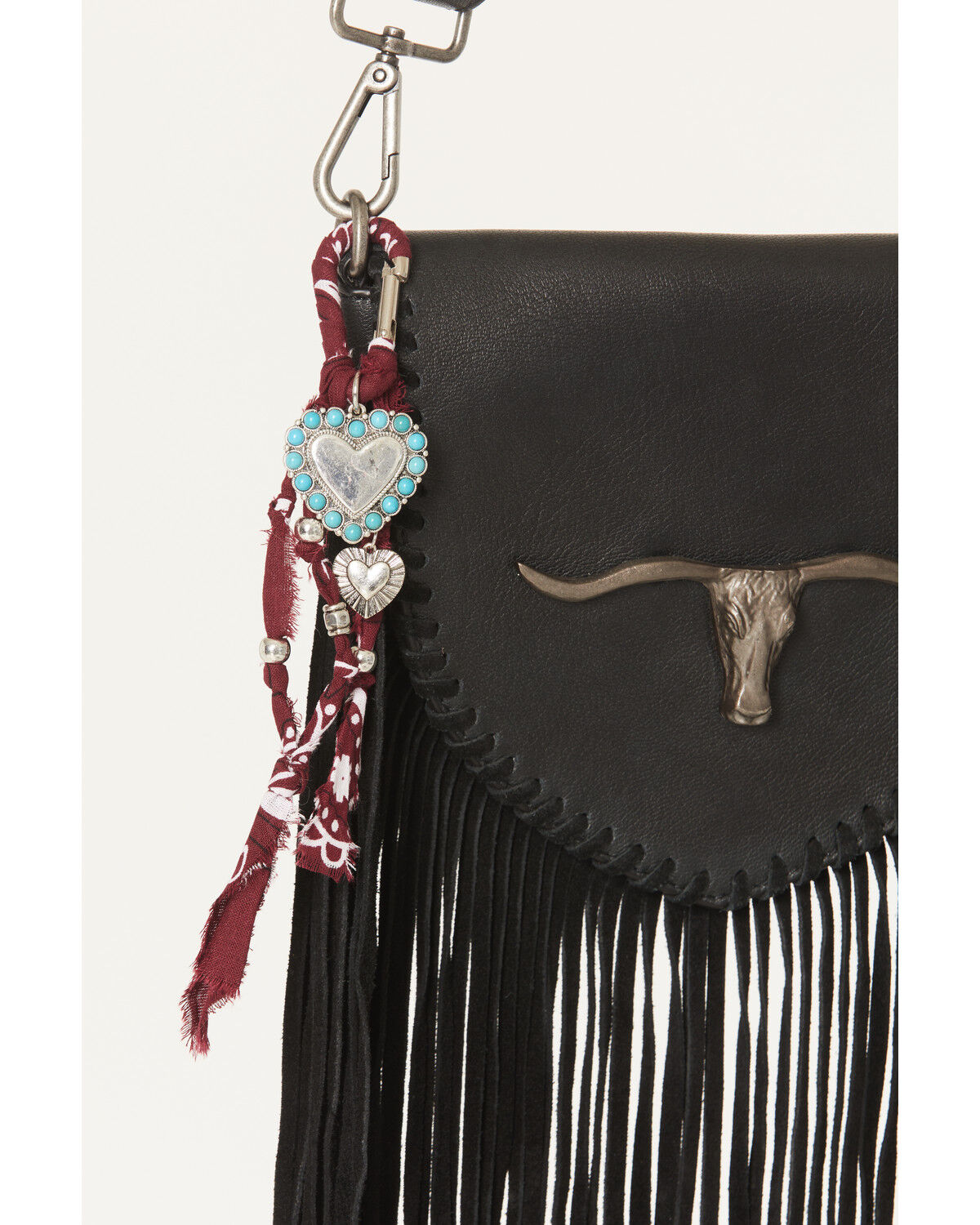 Image #1 - Shyanne Bandana Heart Bag Charm, Red, hi-res