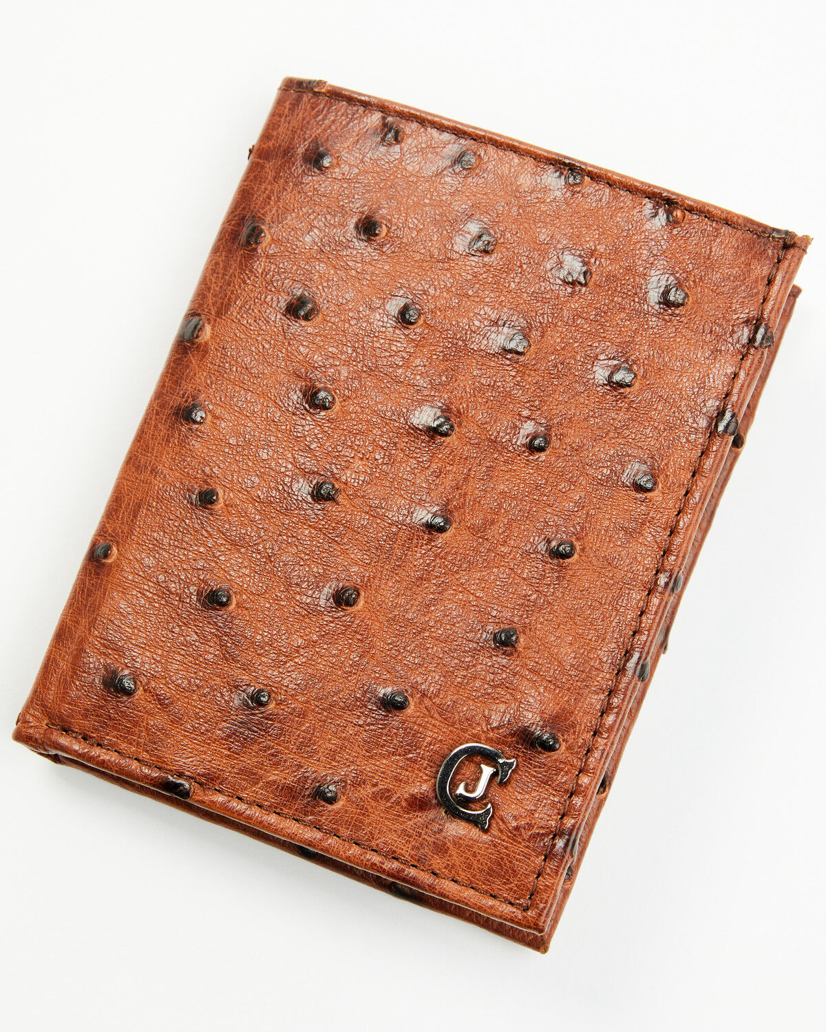 Image #1 - Cody James Black 1978&trade; Men's Dawson Exotic Full-Quill Ostrich Bifold Wallet, Cognac, hi-res