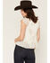 Image #4 - Ash & Violet Women's Floral Print Tie-Front Tiered Blouse, Ivory, hi-res