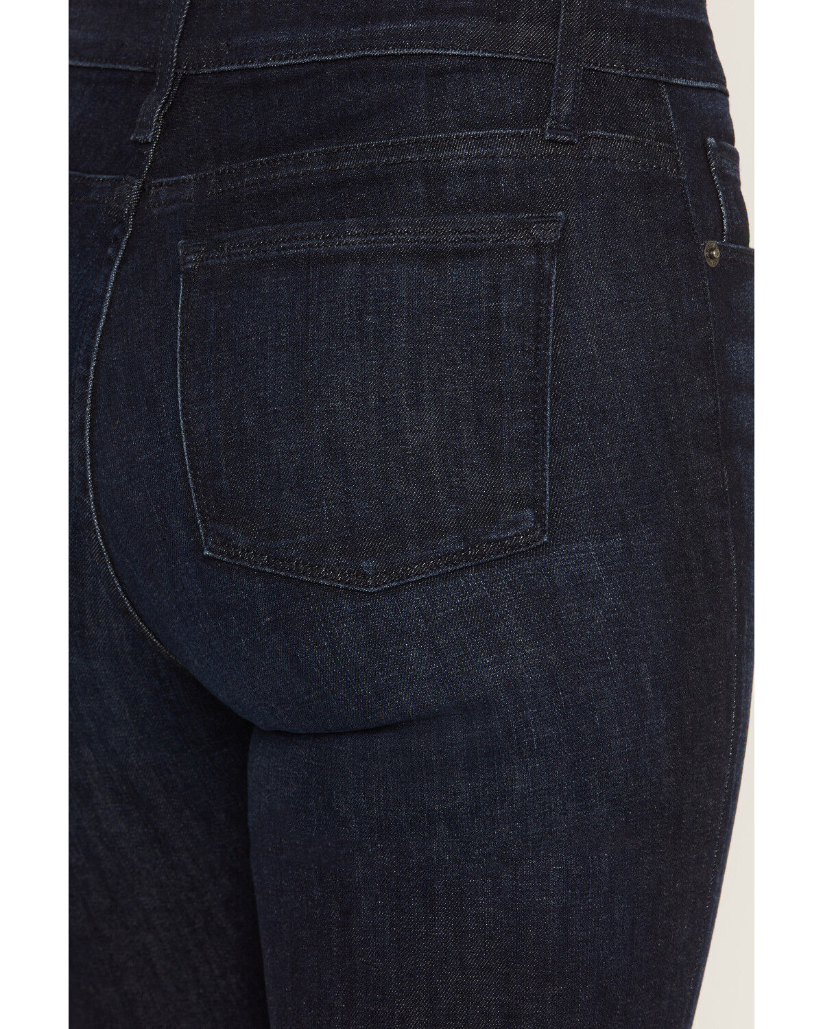 Image #4 - Haala Women's Deep Ocean Dark Wash Bella Trouser Flare Stretch Denim Jeans, Dark Wash, hi-res