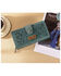Image #3 - Wrangler Women's Floral Tooled Wallet, Turquoise, hi-res