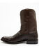 Image #3 - Cody James Black 1978&reg; Men's Carmen Exotic Full-Quill Ostrich Roper Boots - Round Toe, Chocolate, hi-res