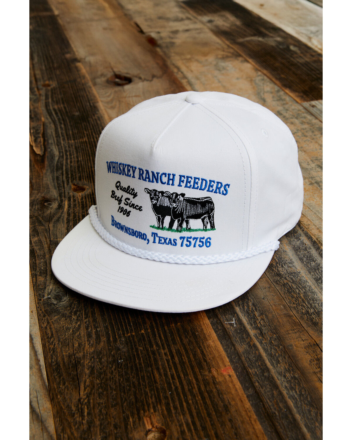 Image #1 - Whiskey Bent Men's Logo Trucker Cap, White, hi-res