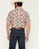 Image #4 - RANK 45&reg; Men's Carnival Southwestern Stripe Print Short Sleeve Button-Down Stretch Western Shirt, Cream, hi-res