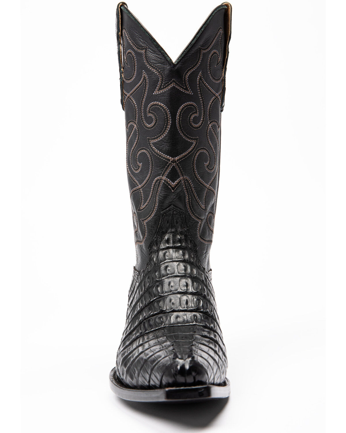 Image #4 - Moonshine Spirit&reg; Men's Rock City Fuscus Caiman Western Boots - Snip Toe, Black, hi-res