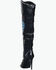 Image #3 - Azalea Wang Women's Axelbeat Thigh-High Embellished Western Boots - Round Toe, Black, hi-res