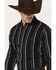 Image #2 - Cody James Black 1978&reg; Men's Elm Striped Long Sleeve Button-Down Western Shirt, Black, hi-res