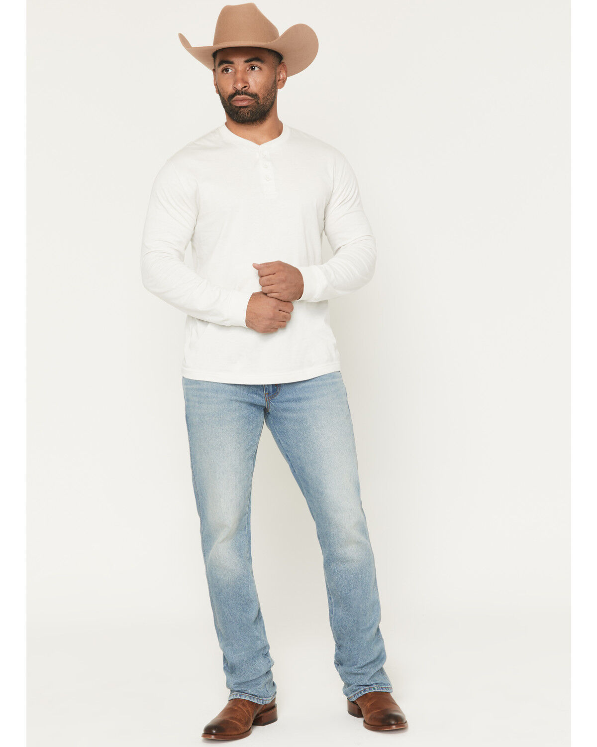 Levi&rsquo;s Men&rsquo;s 537 Running Early Light Wash Western Bootcut Stretch Denim Jeans, Light Wash, hi-res