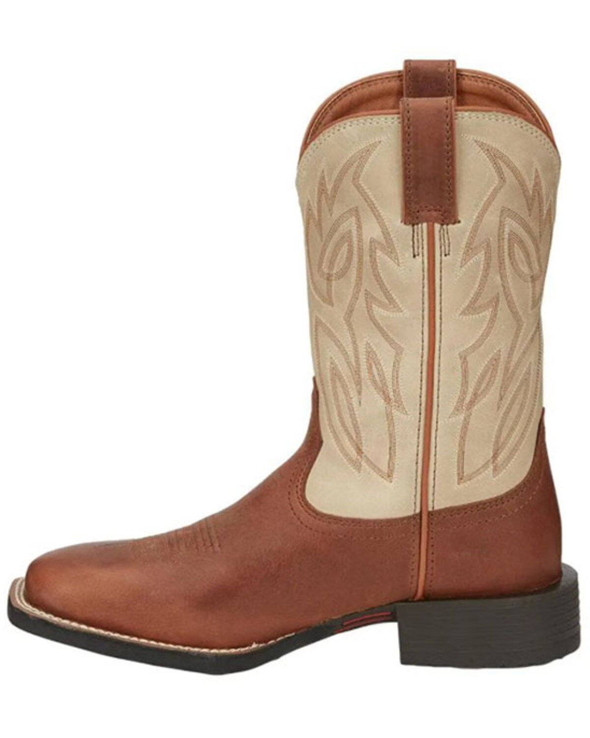 Image #3 - Justin Men's Stampede Canter Performance Western Boots - Broad Square Toe, Brown, hi-res