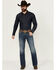 Image #1 - RANK 45&reg; Men's Yuma Wash Trigger Slim Bootcut Performance Stretch Denim Jeans, Blue, hi-res