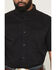 Image #3 - Cody James Men's Basic Solid Short Sleeve Button-Down Stretch Western Shirt, Black, hi-res