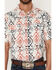 Image #3 - RANK 45&reg; Men's RODEOTEK&trade; 2.0 Everglades Southwestern Print Short Sleeve Snap Stretch Western Shirt, Red, hi-res