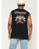 Image #1 - Moonshine Spirit&reg; Men's Guitar Skull Muscle Tank, Black, hi-res