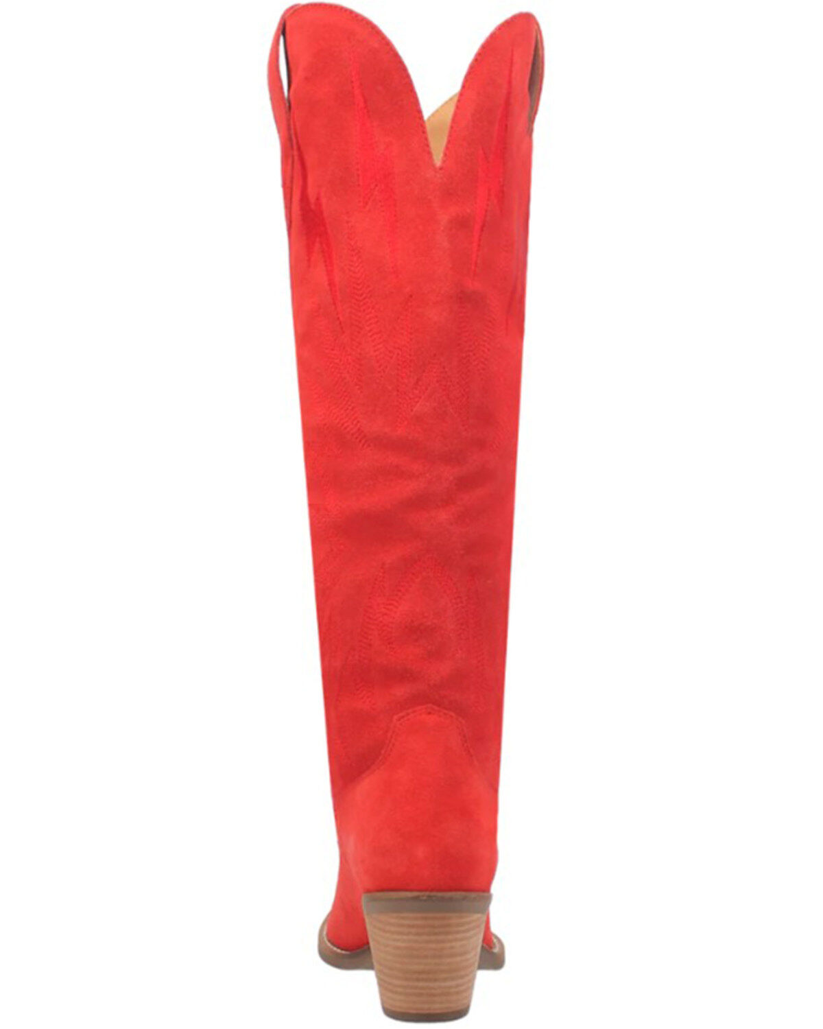 Image #5 - Dingo Women's Thunder Road Tall Western Boots - Snip Toe, Red, hi-res