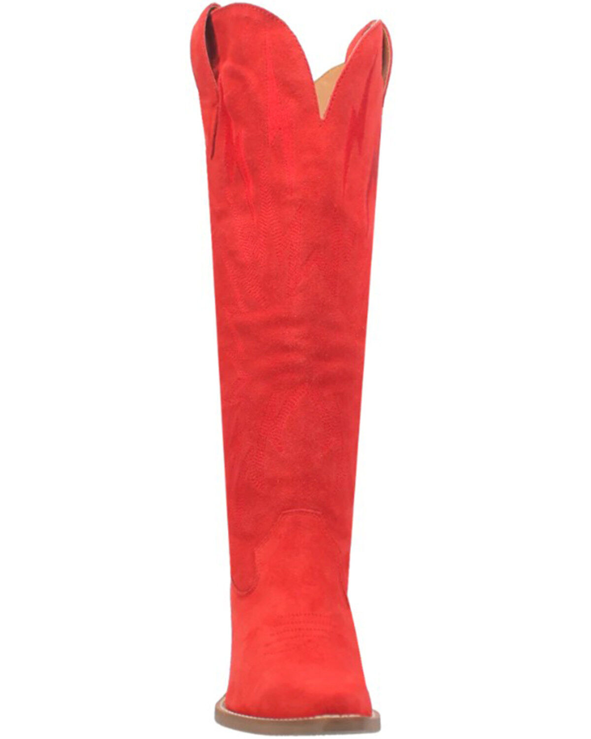Image #4 - Dingo Women's Thunder Road Tall Western Boots - Snip Toe, Red, hi-res