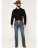 Image #1 - Rock & Roll Denim Men's Pistol Dark Wash Straight Stretch Denim Jeans, Dark Wash, hi-res