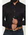 Image #3 - Cody James Black 1978&reg; Men's Lawman Solid Long Sleeve Button-Down Western Shirt, Black, hi-res