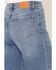 Image #4 - Cello Women's Medium Wash High Rise Embellished Wide Leg Stretch Denim Jeans, Medium Wash, hi-res
