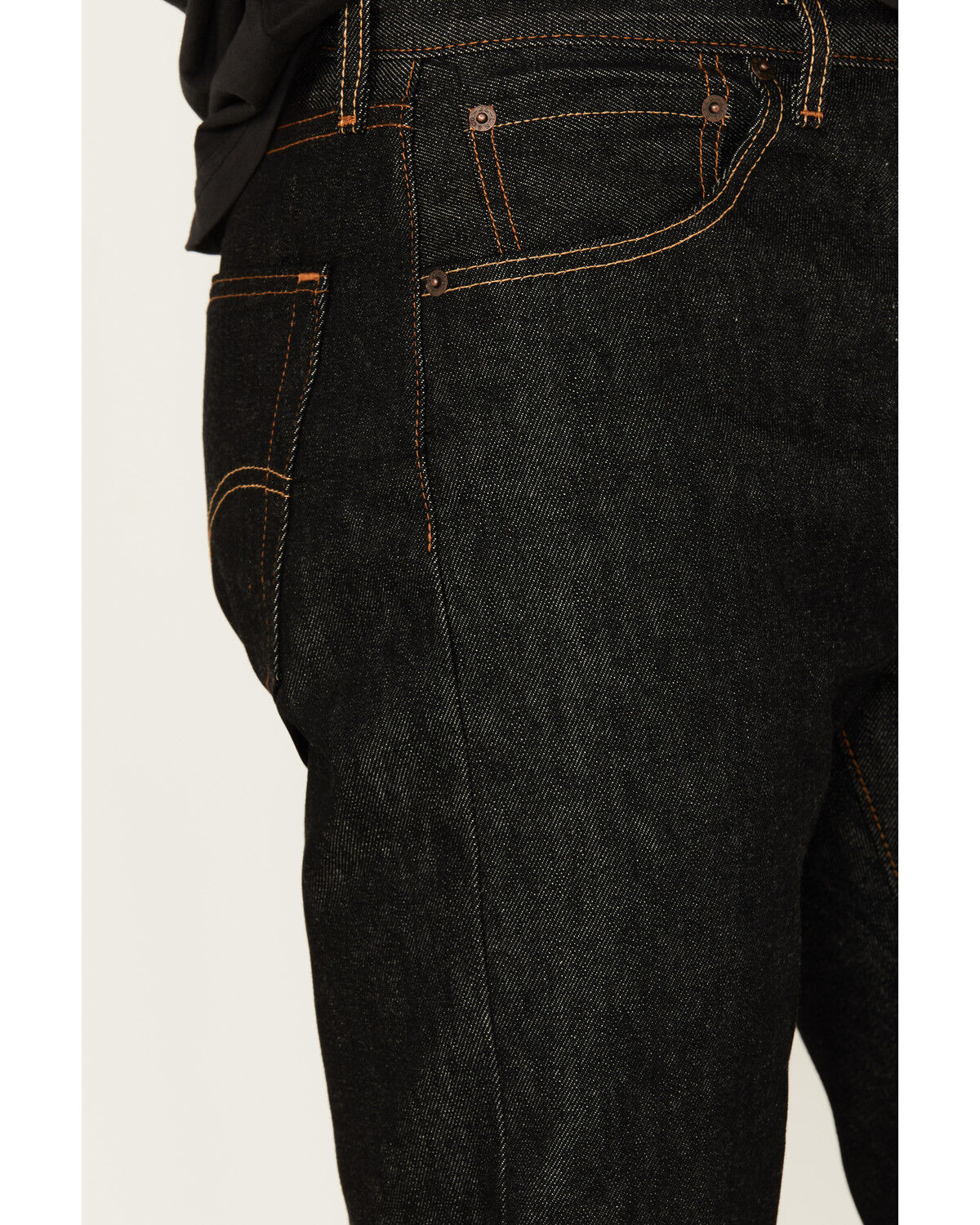 Image #2 - Levi's Men's 501&reg; Original Shrink-To-Fit&trade; Straight Denim Jeans, Black, hi-res
