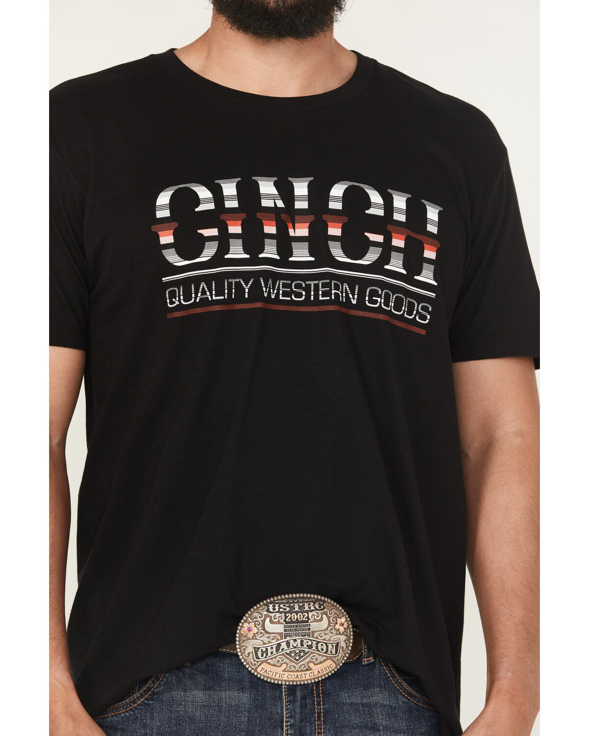 Image #3 - Cinch Men's Quality Western Goods Short Sleeve Graphic T-Shirt, Black, hi-res