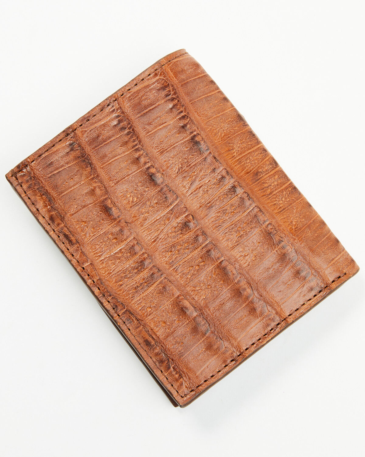 Image #3 - Cody James Black 1978&trade; Men's Sutton Exotic Caiman Tail Bifold Wallet, Cognac, hi-res