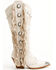 Image #2 - Azalea Wang Women's Pelagius Tall Fringe Western Boots - Round Toe, Cream, hi-res