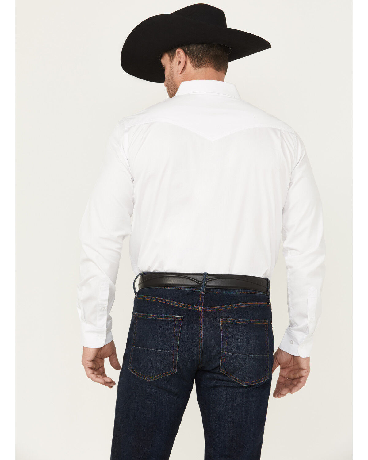 Image #4 - Cody James Black 1978&reg; Men's Lawman Solid Long Sleeve Button-Down Western Shirt, White, hi-res