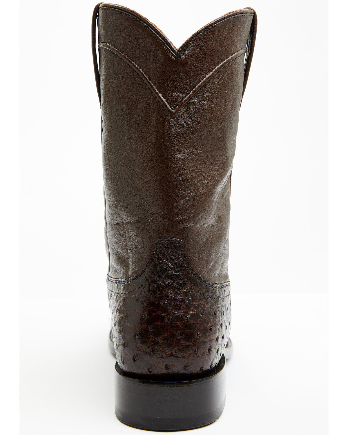 Image #5 - Cody James Black 1978&reg; Men's Carmen Exotic Full-Quill Ostrich Roper Boots - Round Toe, Chocolate, hi-res