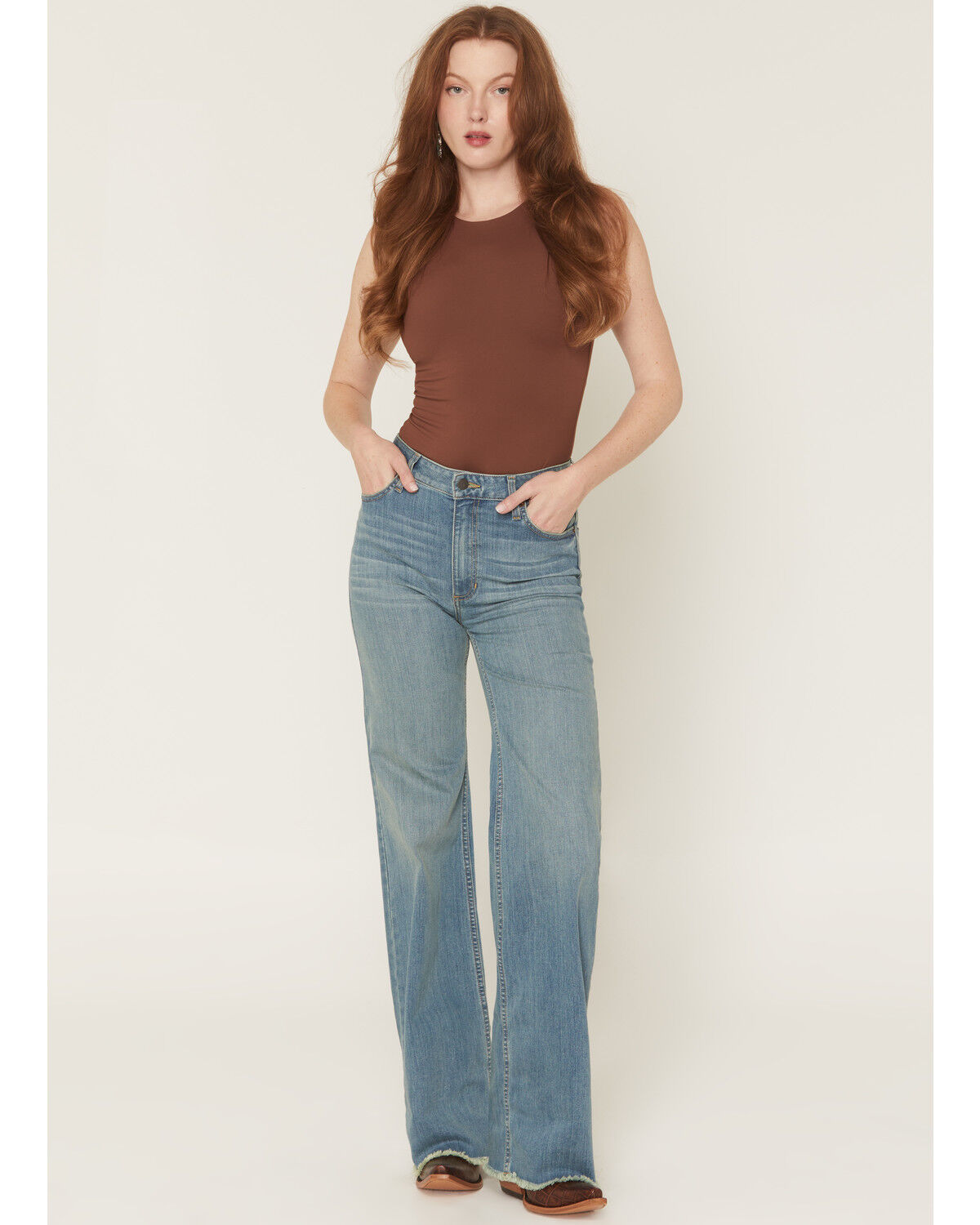 Kimes Ranch Women's Olivia Medium Wash High Rise Wide Leg Jeans, Medium Wash, hi-res