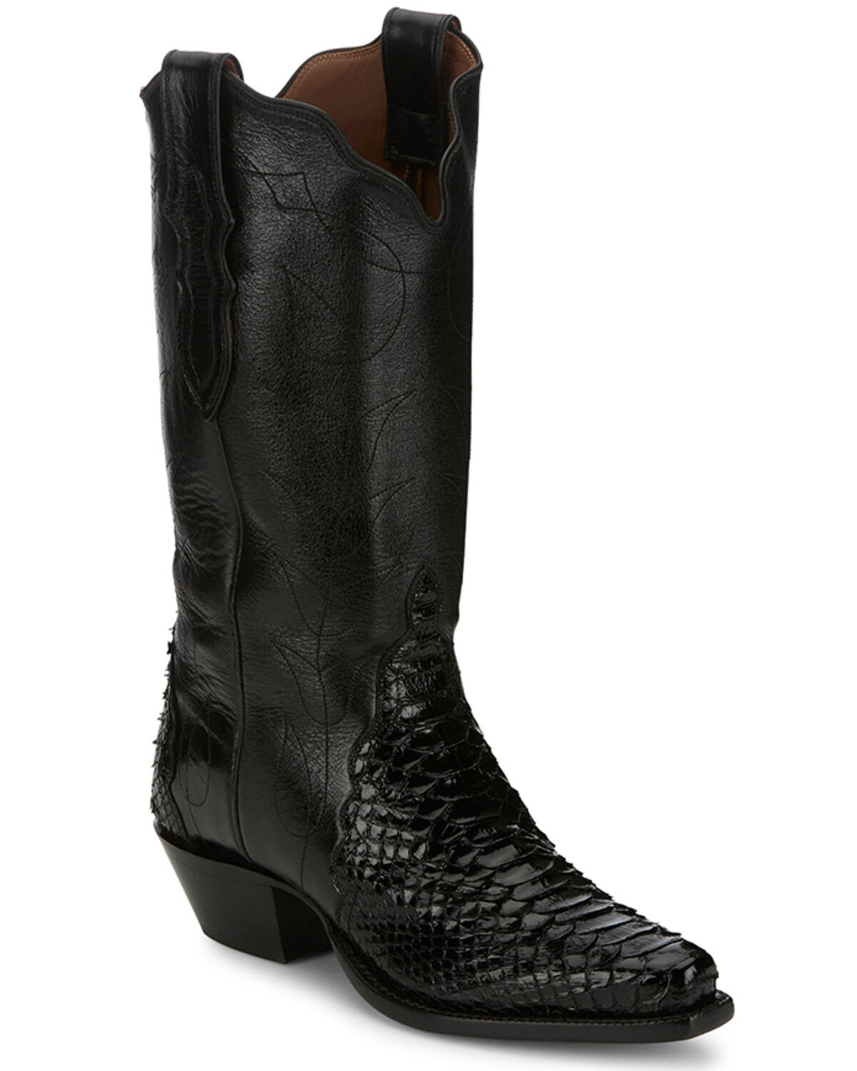 Image #1 - Tony Lama Women's Boot Barn Exclusive Tri-Ad Exotic Python Western Boots - Snip Toe, Natural, hi-res