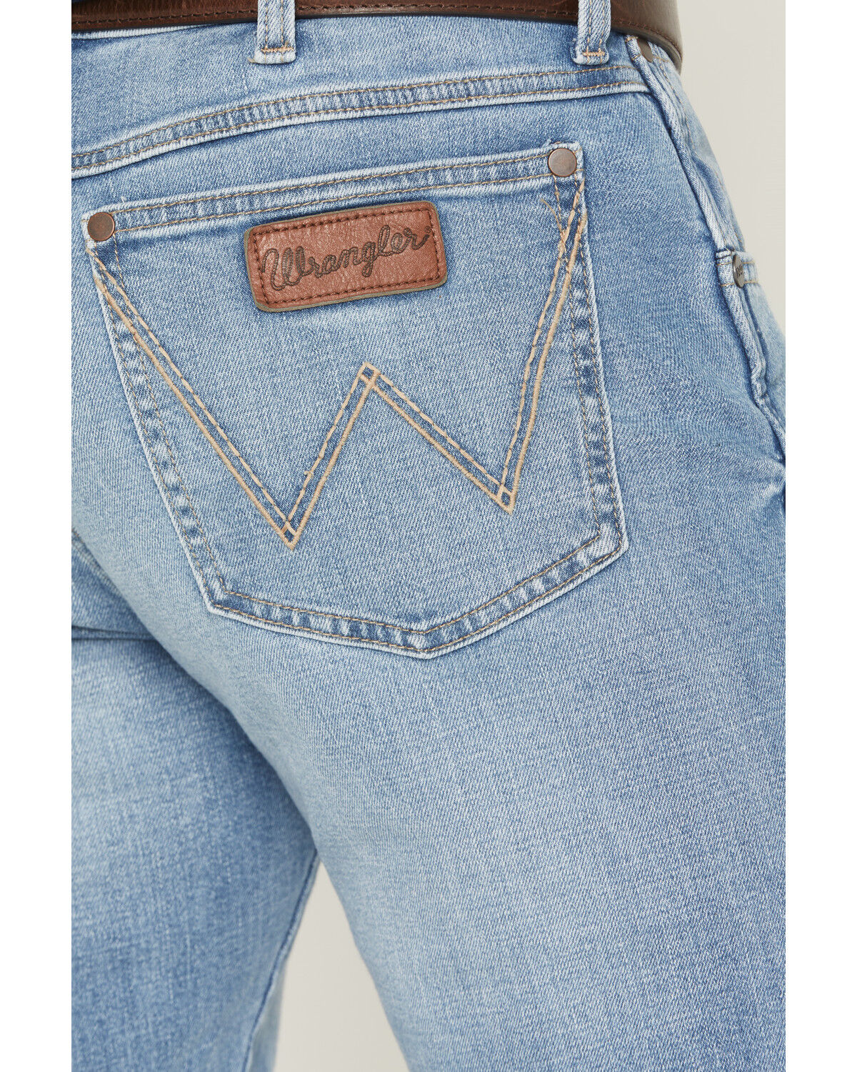 Image #4 - Wrangler Retro Men's Medium Wash Slim Bootcut Stretch Denim Jeans, Medium Wash, hi-res