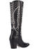 Image #4 - Dingo Women's Diamonds Forever Tall Western Boots - Round Toe, Black, hi-res