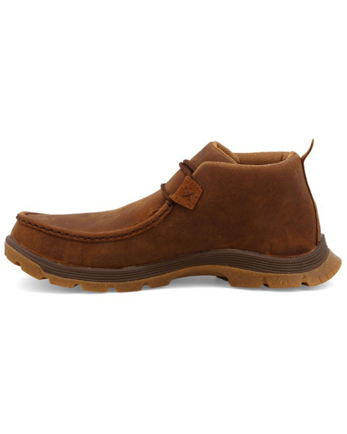 Image #3 - Twisted X Men's Chukka Oblique Toe Shoes - Moc Toe, Brown, hi-res